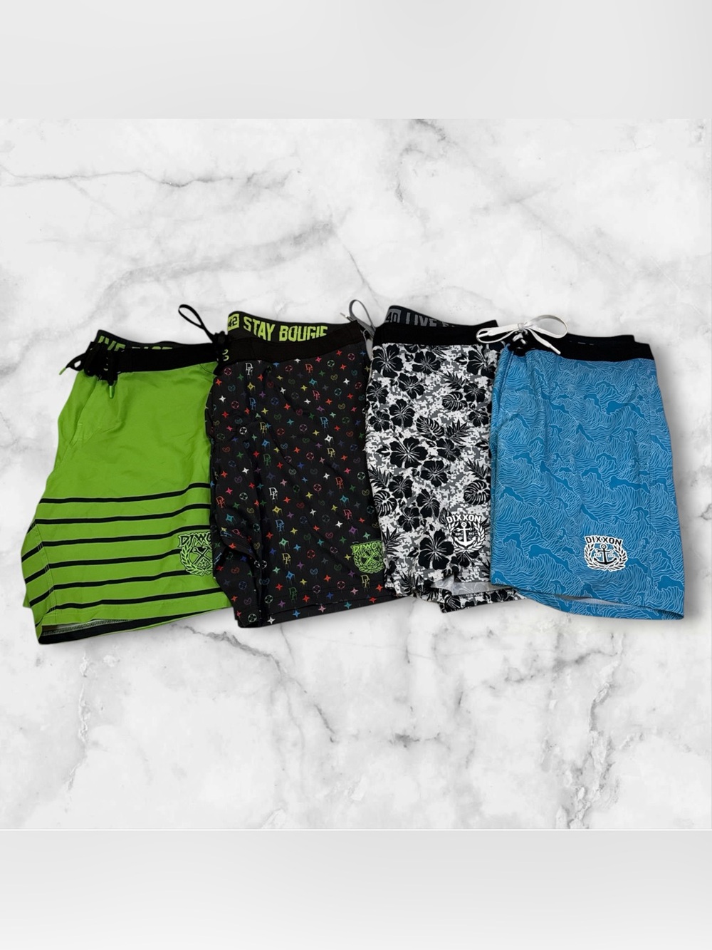 Dixxon Men's Swimsuit Bundle, Sizes 38, 40, 42,  All 10in Inseams